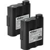 vhbw 2x batteria sostituisce Alan/Midland BATT5R, PB-ATL/G7 per radio (700mAh, 6V, NiMH)