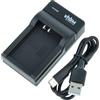 vhbw caricatore Micro-USB compatibile con Canon EOS M50 Mark II camera + cavo Micro-USB + LED
