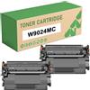 KEUWHLL Compatibile Per HP W9024MC Cartuccia Toner Nero 3000Pagine, W9024 MC Per LJ Managed E40040dn E40040 MFP E42540f E42540 Stampante 2-pack