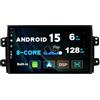 Generic SXAUTO [6GB+128GB] Android 12 IPS Autoradio Per Suzuki SX4 (2006-2013) - Senza fili CarPlay/Android Auto - LED Camera + MIC - DAB Fast-boot Volante 360-Camera DSP Bluetooth wifi - 2 Din 9 Pollici