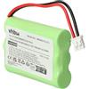 vhbw batteria compatibile con Motorola MBP853, MBP30, MBP668PU, MBP668CONNECTPU, MBP668 telefono fisso cordless (700mAh, 3,6V, NiMH)