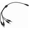 YSJJZRL 70 cm 1 femmina a 2/3/4/5/8/10 maschio 5,5x2,5 mm CCTV Cavo divisore di alimentazione CC (CC 5,5x2,5 mm da 1 a 4)