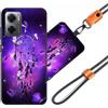 JEZSTHAI Cover Compatibile con Redmi 10 5G Custodia in Silicone TPU Morbido con Cordino/Laccio Tracolla Cellulare,Antiurto AntiGraffio Protettiva Bumper Case con Disegno Motivi,Cover*A01