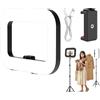 Generico Luce ad anello a LED, luce 'anello per telefono | Stabilizzatore a lampada di riempimento di registrazione video,Anti-shake Selfie Square Ring Light for Beauty Makeup, Interioor ed Outdoor Studio