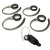 V-MOTA Auricolari compatibili con Motorola Boom 2+, Boom 2, Boom, HX600, Elite Flip HZ720, H17, H17txt, H19, H19txt, HX550, H525, H520 (4 pezzi) (nero trasparente)