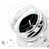 DEALELE [2 + 2 confezioni] Cassa e Vetro Temperato Compatibile con Samsung Galaxy Watch 8 40 mm, Glitter Strass Matte PC Custodia Protettiva con Vetro Temperato, Argento + Argento