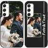 Yoedge Custom Cover Personalizzata Custodia per Samsung Galaxy A54 5G 6,4 con Foto Testi Disegni, TPU Silicone Personalizza Case con Immagine, Antiurto Personalizzabili Case per Samsung A54 5G, Nero