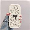 hdqICase Gatto Custodia Onda Silicone Morbido Compatibile con iPhone 7 Plus/iphone 8 Plus Bianco Cover