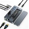 ACASIS 14 in 1 USB C Docking Station Dual HDMI Monitor, Docking Station USB-C Triple Display, con 2 HDMI+DP (4K60Hz), Ethernet, 3 USBC 10Gbps,100W PD, SD/TF, Hub USB C- per MacBook (AC-CM073S-G)