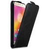 Cadorabo Custodia per Lenovo P2 in NERO DI NOTTE - Protezione in Stile Flip con Chiusura Magnetica - Case Cover Wallet Book Etui