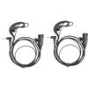 JASMKLX EEY002 Auricolare for Gancio Auricolare da 3,5 mm for ago Singolo for Microfono PTT Adatto for RETEVIS RT22P RT622P RB619 RB19 B63S B3S(4 PCS)