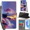PHINIENLAND Cover per Honor 90 Lite / X50i 5G Case PU Pelle Custodia [Kickstand] [Chiusura magnetica] [Slot per Schede], Portafoglio Flip Custodia per Honor 90 Lite,Montagna