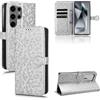 RonRun per Samsung Galaxy S24 Ultra 5G Cover a libro Flip Wallet Custodia in Pelle con Slot per Schede Custodia in Pelle Magnetica Cover per Samsung Galaxy S24 Ultra 5G - Argenteo