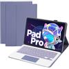 Yunseity Custodia con Tastiera per Tab P11 Pro (2a generazione) TB132FU, Pad Pro 2022 da 11,2 Pollici, Tastiera Wireless Rimovibile Magnetica con Custodia Sottile per Supporto (Viola)