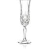 RCR Cristalleria Italiana S.p.a. Linea Opera | Flute da Acqua e Champagne in Vetro Bicchieri Moderni Set 6 Biccheri di Cristallo da 130 ml