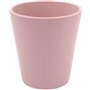 Generico Vaso Orchidea in Ceramica Liscia o damascato | VARI COLORI | misura 14x13 cm idea regalo (Rosa Liscio)