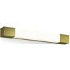 Philips Rover, Lampada da Specchio LED, 5W quadrata, 750lm, Luce Bianca Calda 2700K, Grado di Protezione IP44, resistente all'acqua, Oro