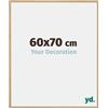 yd. Your Decoration - Cornice 60x70 cm - Faggio Chiaro - Cornice Decorativa Parete in Plastica con Vetro in acryl - Antiriflesso - 60x70 Cornice - Evry