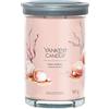 Yankee Candle Signature candela profumata, Sabbie Rosa in tumbler grande, Candele di miscela di cera di soia lunga durata