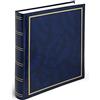 Lebez - Album Fotografico 30x33, Copertina Rigida 50 Fogli Cartoncino, Blu | Album Foto Portafoto, Rilegatura a Libro, Pagine con Velina, Fotografie Vari Formati, Idee Regalo Donna e Uomo per Ricordi