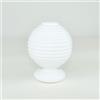 TENDAGGIMANIA Terminali Bastoni per Tende 1 Coppia - Per Bastone tenda Diametro 35 mm - MODELLO SFERA RIGATA - COLORE BIANCO - Terminali Bastone tende 100% Legno Made in Italy