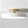 CHENKUI Plafoniera LED A Mezzo Incasso da 40W Oscuramento A Tre Colori Apparecchio per Lampada da Soffitto Illuminazione A Soffitto Semplice E Moderna Luce Piatta Circolare per Uso Domestico