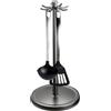 Qfdiwr Porta Utensili Da Cucina Rotante In AcciaioInox 21,5x21,5x44 Cm Porta Utensili Da Cucina Rotante Senza Fori Organizzatore Con 8 Ganci, Per Cucinas Domestica, Ideale Per Posate E Mestoli