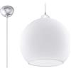 Sollux Lighting Ball - Lampadario a sospensione in vetro, colore: Bianco cromato