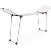Vileda Infinity Flex XXL Stendibiancheria, Aste telescopiche Estendibili, Stendibiancheria Già Montato, Bianco