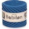 Bobilon Filato per t-shirt Fettuccini Zpagetti Ball, filato per magliette da 3-5 mm per lavori a maglia all'uncinetto, maschere per orecchie, filato di cotone biologico, filato macramè, filato jersey, blu