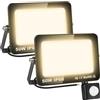 SKYWORLD 2 x Fari Led da Esterno con Sensore di Movimento, 50W 5000LM
