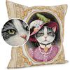 ANRO Federa decorativa per cuscino, Gobelin Milady, 45 x 45 cm, senza imbottitura