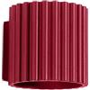 SOLLUX lighting Applique da Interno - Lampada da Parete in Alluminio - 1 Paralume - Lampada a LED - Aura Rosso Bordeaux