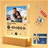 kunyutech Targa Spotify Personalizzata con Foto e Codice Spotify Lampada in Plexiglass 1cm Effetto 3D Targhetta con Foto Personalizzata Regalo Elegante per Anniversario, San Valentino, Festa del Papà, Lui e Lei