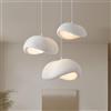 CNMKLM Lampada A Sospensione Per Sala Da Pranzoin Stile Wabi-sabi Sopra Il Tavolo,lampadario Dell'isola Della Cucina,Illuminazione Per Interni In Polistirolo Regolabile In Altezza(3 heads/S+M+L)