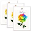 MG Design Set da 3 cornici portafoto 50 x 70 cm - Cornici in legno Bianco con vetri acrilici infrangibili, verticale e orizzontale con fissaggio a parete stabile