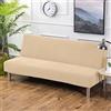 PETCUTE Copridivano letto senza braccioli elasticizzati copridivano senza braccioli 3 posti 2 posti Beige