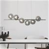 Silamp Lampadario a sospensione 6 sfere in vetro fume V721-SILVER