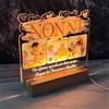 PV Grafik Regalo Festa dei Nonni Targa Personalizzata con Foto, Idea Regalo Plexiglass con Base Led, Inclusa Scatola e Lettera Auguri