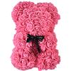 NWSX Orsetto di rose - Orsacchiotto rosa su ogni rose, perfetto per anniversari, mamme, confezione regalo trasparente inclusa. 10 pollici (10 cm, rosa)
