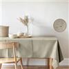 Il Tuo Artigiano Design Tovaglia Antimacchia da Tavola - Tovaglia Idrorepellente per interni ed esterni per tavola - Made in Italy (Tortora, 140x140 cm)