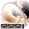 MOFGOE Luce LED a Mezzaluna per Unghie, Lampada da Tavolo Portatile per Unghie, Luci per Ciglia per Manicure ad Arco dimmerabili a 3 Temperature di Colore, Lampada da scrivania,Rosa,75cm/29.5in