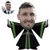 ASSIALL Cuscino Viso Personalizzato Mini Me Cuscini Personalizzati a Forma di Persona Bambola Fumetto con Stampa Fronte-Retro 3D Divano Auto Poli Cotone Lancia Cuscino Ornamento Casa (Alien)