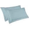 Ipersan Coppia Federe Cuscino Letto, a Tre Volani, 100% Cotone Mercerizzato, Misura 52x83 cm + 6 cm, Tinta Unita, Linea Vivere a Colori, Prodotto Europeo