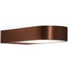 TAO LUCE BRIDGE Singleside, Faretto LED da Parete Esterno, Finitura Corten, Design Minimalista Orizzontale, 6W, 600 Lumen, IP66, 4000 K, Altezza 3 cm