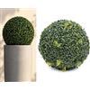 Tata Home Sfera Bosso Artificiale Palla di Erba Finta per Vasi da Esterno Giardino Piante Finte Ornamentale da Interno Decorazione Giardino Balcone Misura 38 cm