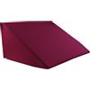 beties BasicSoft, federa per cuscino a cuneo, ca. 62 x 49 x 30 cm, 100% cotone, in jersey, colore rosso rododentron