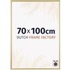 Dutch Frame Factory - Cornice 70x100 cm - Oro - Cornice per foto in Plastica con vetro plastico Antiriflesso - Cornice portafoto 70x100 cm - Angers