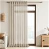 MRTREES Tende Finestre Voile Trasparenti Beige 1 Pezzi con Occhielli Tende su misura Tenda a Panello Tende Corte Leggere per Camera da Letto Cucina e Interni Moderne