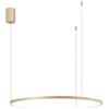 Liberoshopping Lampada a sospensione a Led SOEL in metallo verniciato (Oro, Diametro 80 cm)
